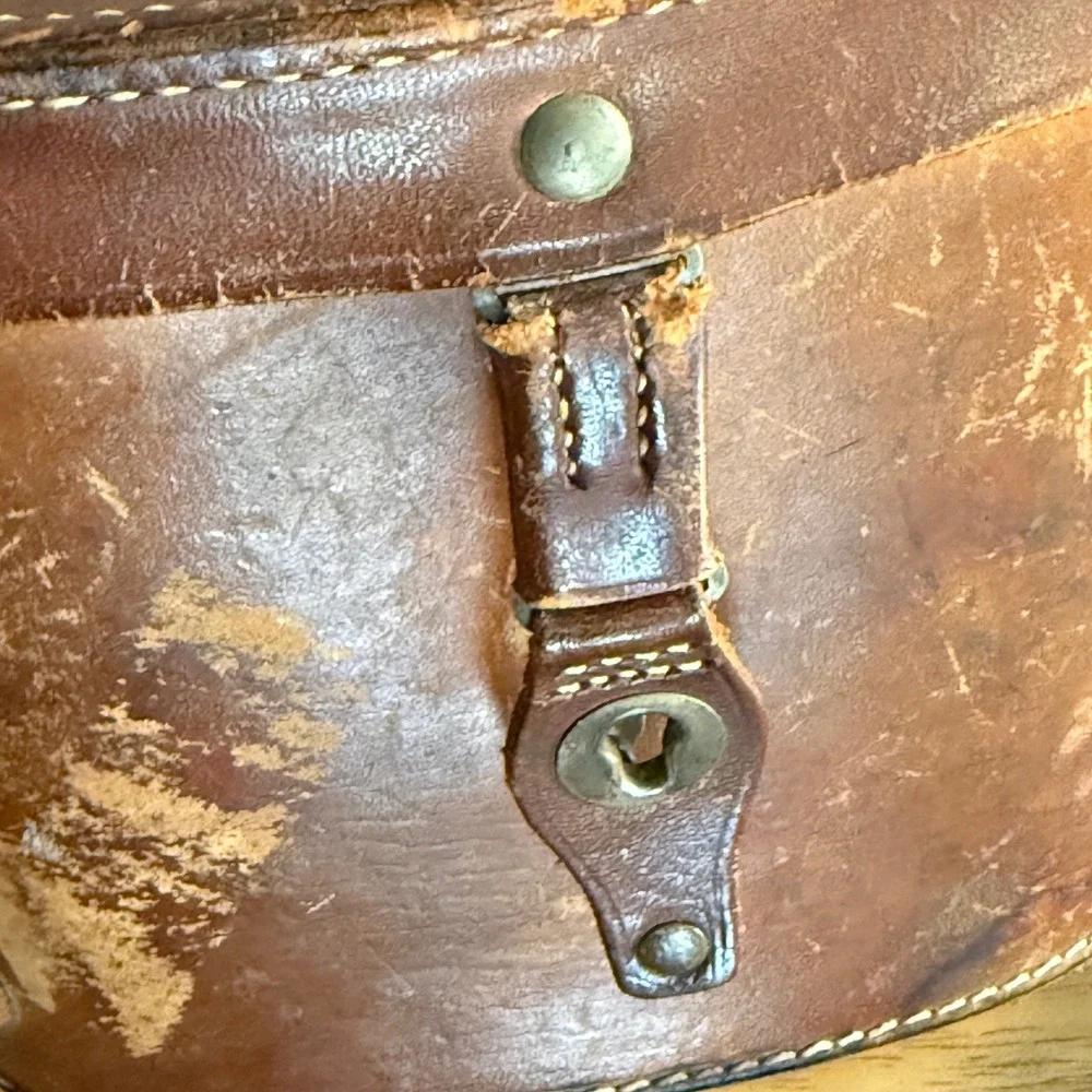 Vintage Colmont Paris 8x French Military Field Binoculars Original Leather Case‎